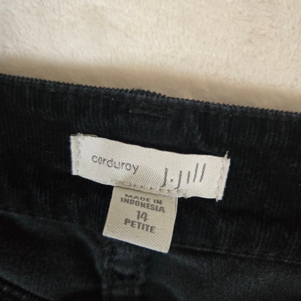 J. Jill Corduroy Pants Straight Leg Womens 14 Petite Black 0725 - Picture 4 of 10